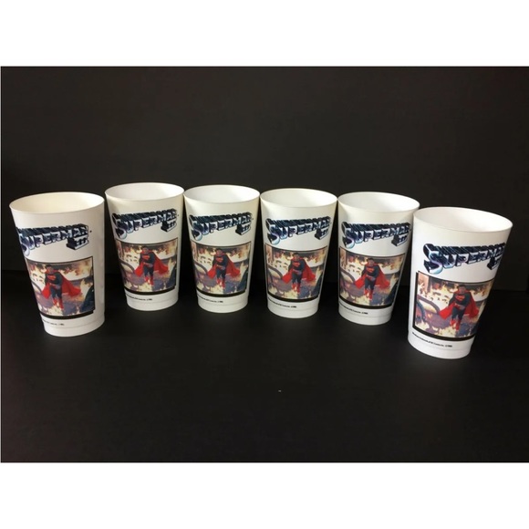Lot of 6 Vintage 80s DC Comics Superman Styroware 7-Up Movie Drink Cups - Picture 7 of 7